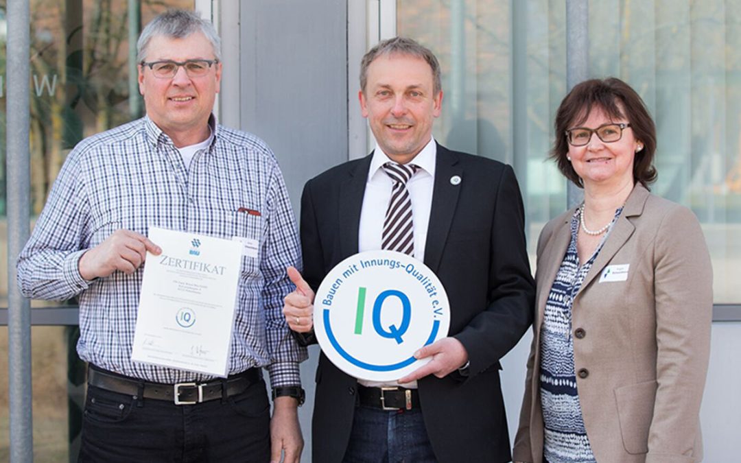 Erneut zertifiziert: Bauen mit Innungsqualität